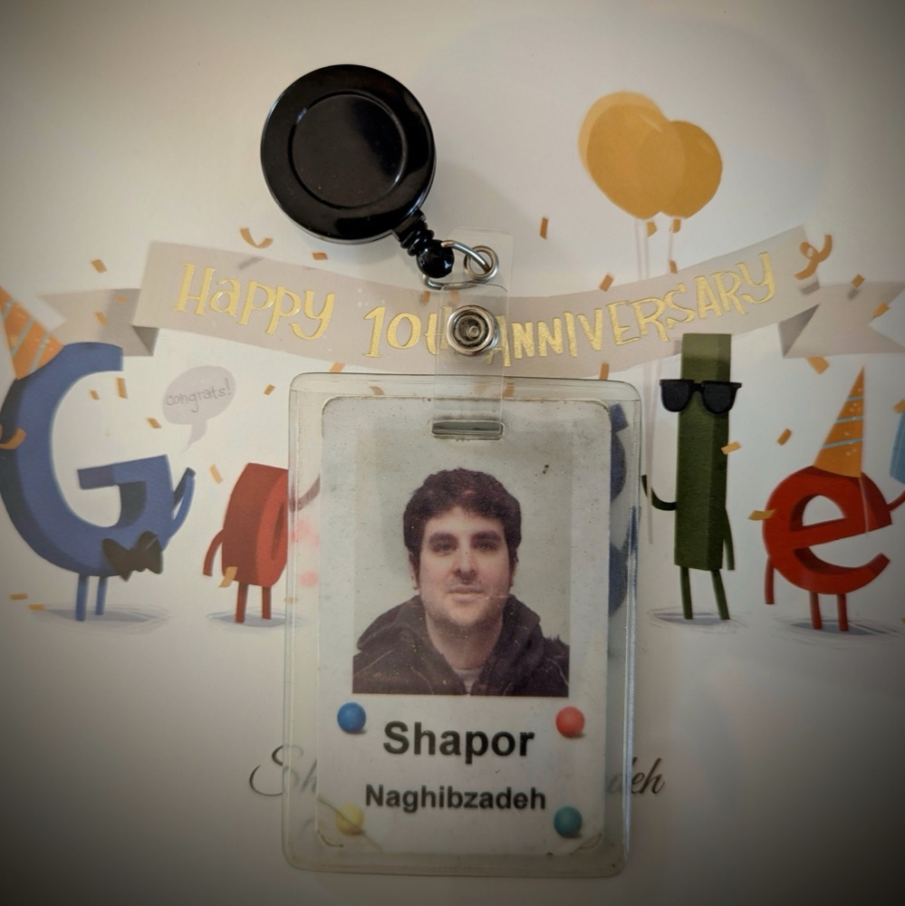 First day badge photo